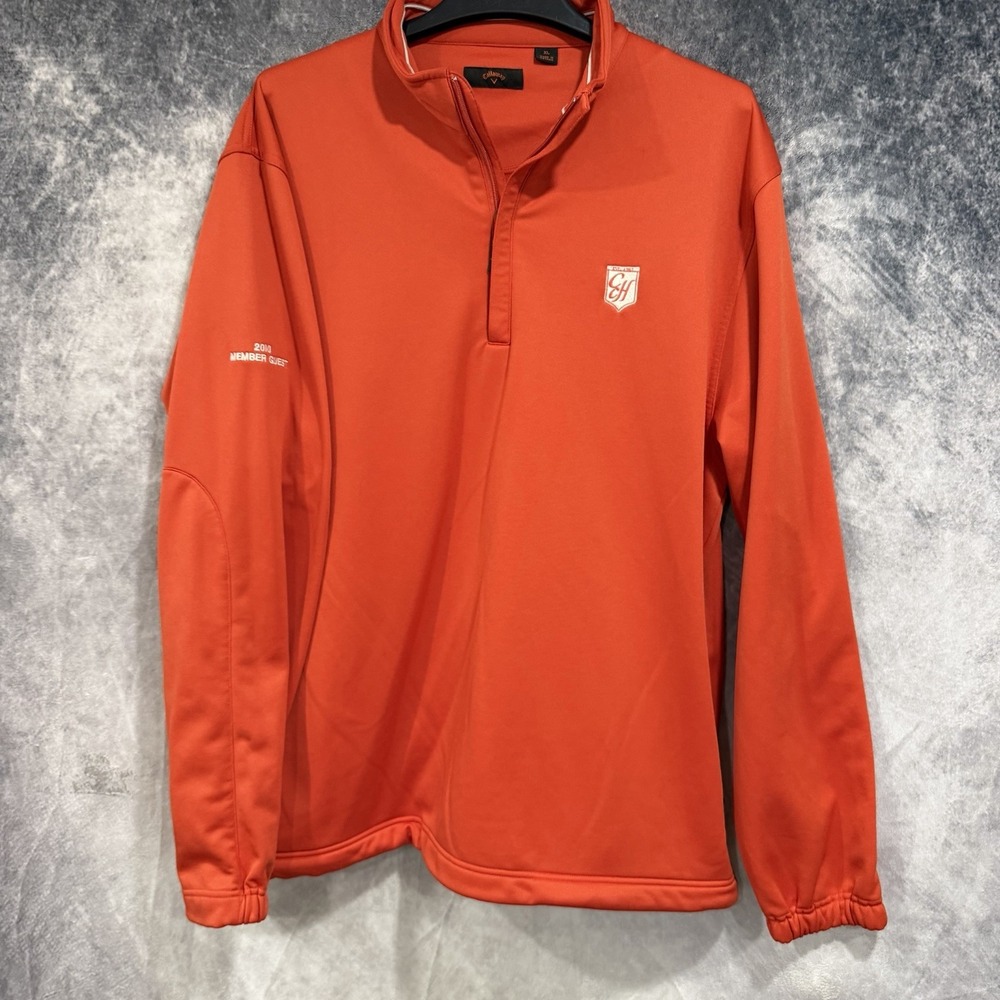 Callaway Men’s XL Red 1/4 Zip Golf Pullover 2010 Member Guest Embroidered